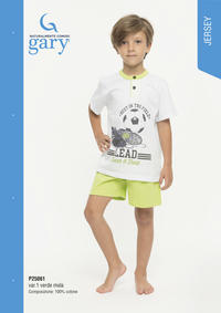 BOY'S PAJAMA M/M P25061 Tellini S.r.l. Wholesale Clothing